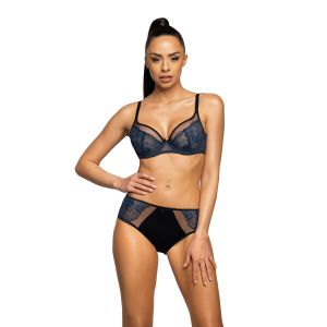 Трусы-слип F-3758-51 Saddie Czarno-Granatowy