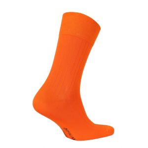 Мужские носки Premium "в рубчик" Оранжевый