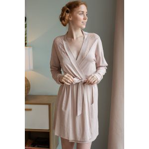 Халат K-16 Розовый