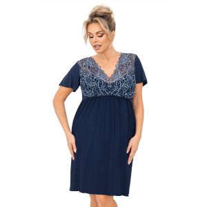 Melania nightdress plus Dark blue